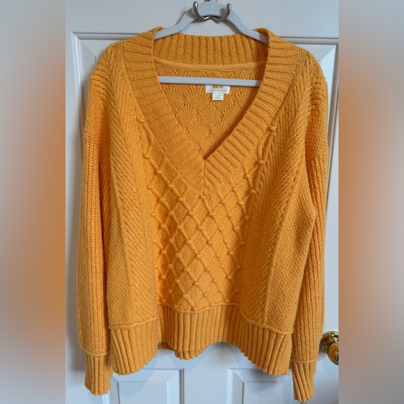 Anthropologie Maeve “Tilly” sweater. Size XL. Mandarin orange color. Very GUC - Picture 4 of 7